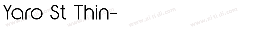 Yaro St Thin字体转换